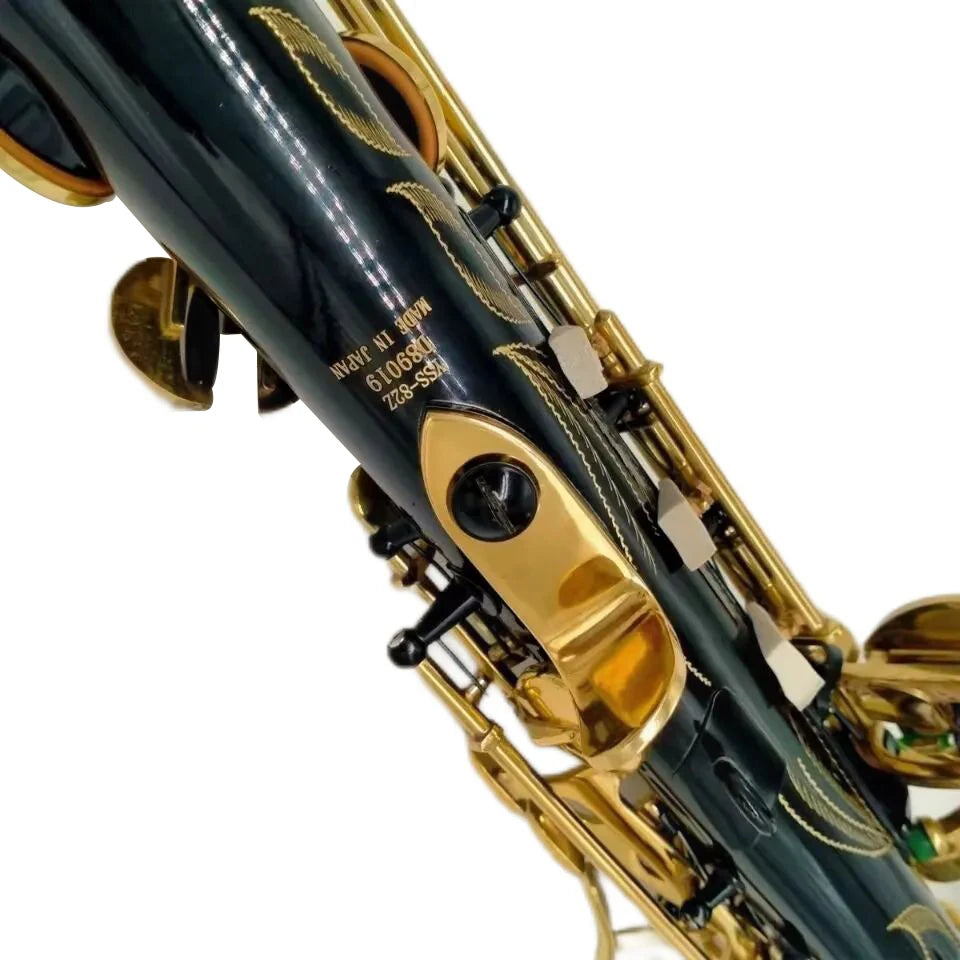 High Quality Japan Brand YSS-82Z Black Soprano Saxophone Professional Musical instrument Sax Straight B flat Sax With Leathe Cas