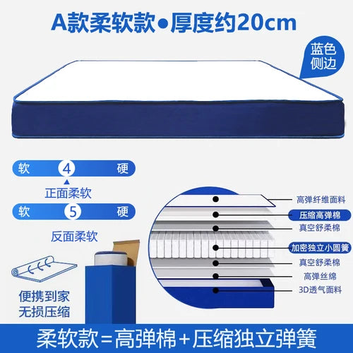 High Quality Mattresses Memory Foam King Size Foldable Folding Twin Double Bed Mattress Floor Sleeping Colchon Bedroom Furniture