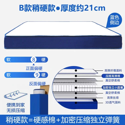 High Quality Mattresses Memory Foam King Size Foldable Folding Twin Double Bed Mattress Floor Sleeping Colchon Bedroom Furniture