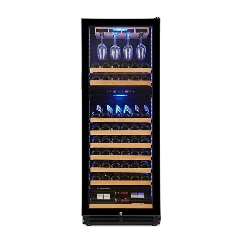 High Repurchase Dual Zone Glass Wine Bottle Cooler Wine Fridge For Sale