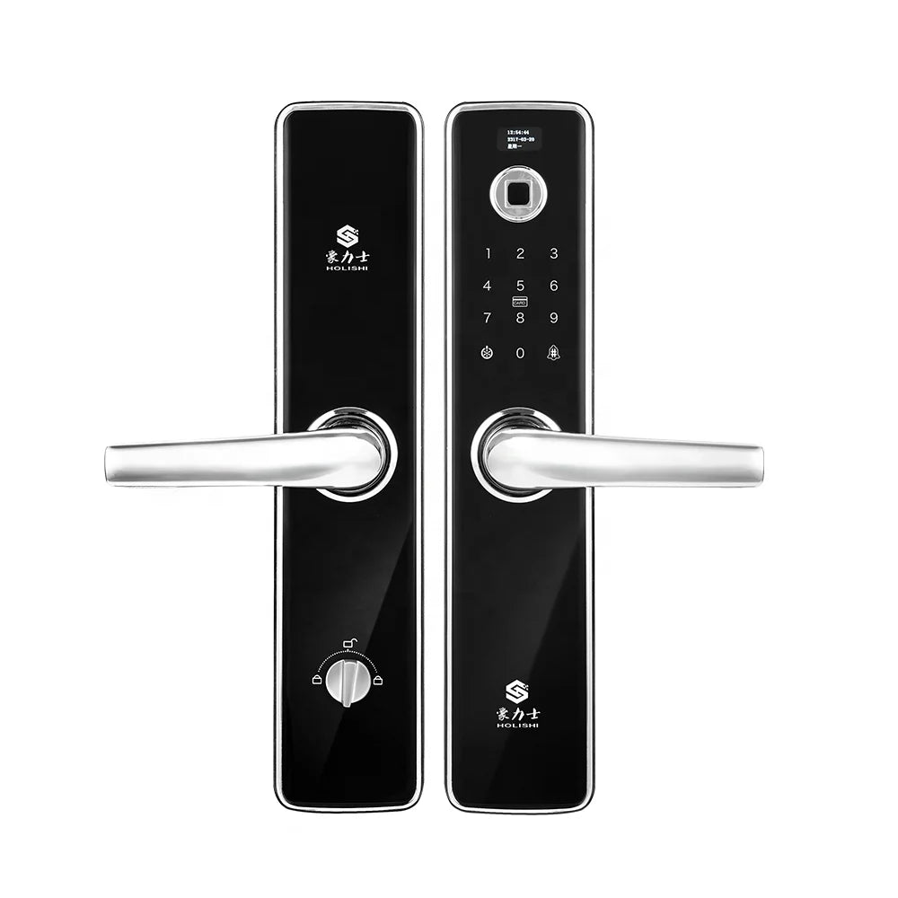 High Security Intelligent Device Biometric Magnetic Bolt Home With Keys Digital Code Door Smart Lock