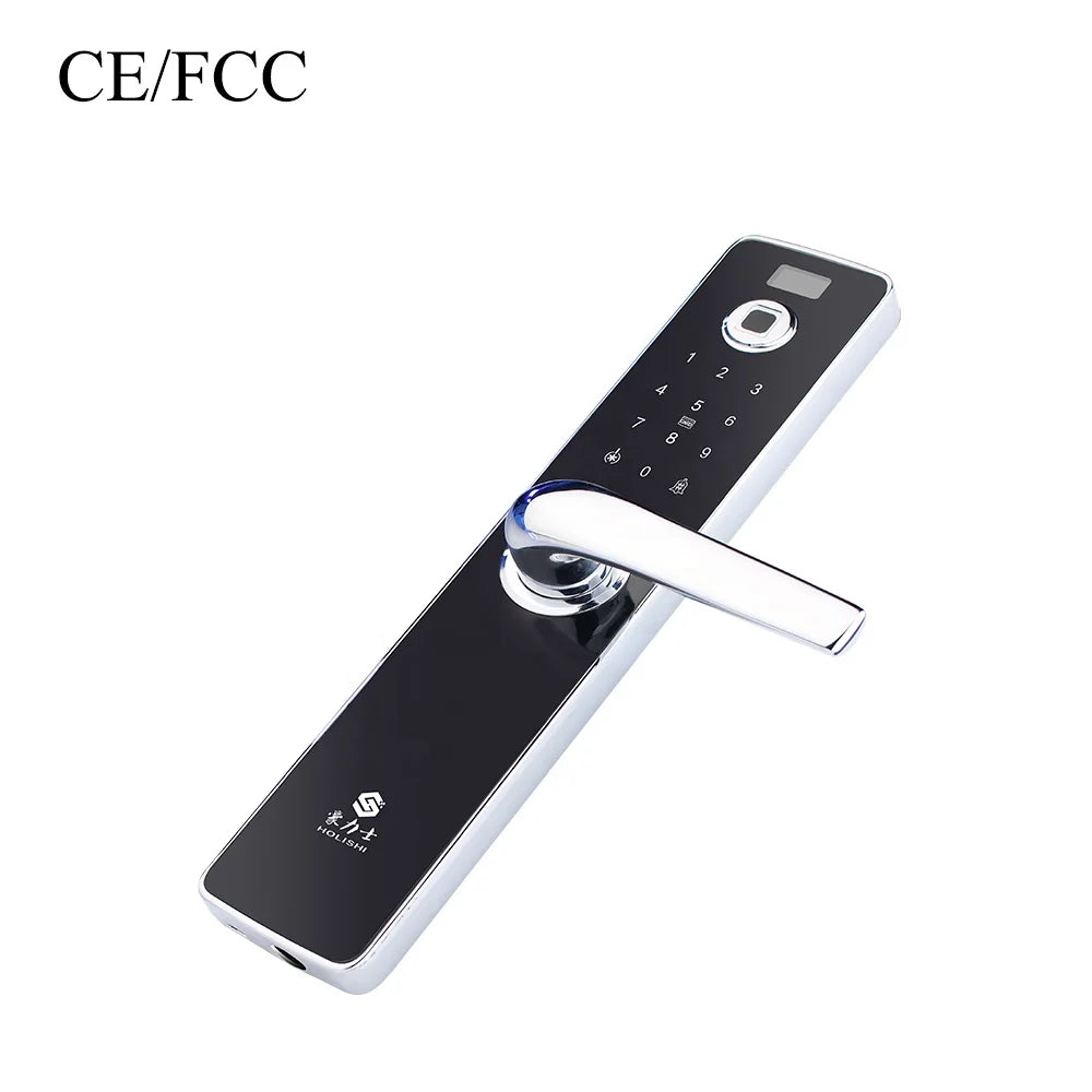 High Security Intelligent Device Biometric Magnetic Bolt Home With Keys Digital Code Door Smart Lock