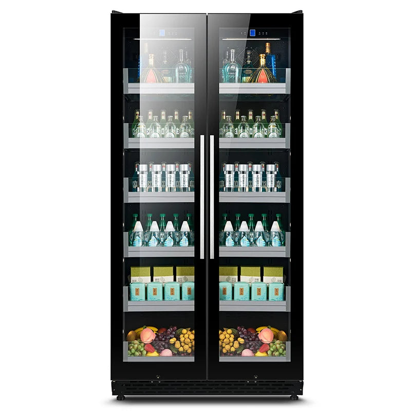 High capacity luxury Wine and Beverage Coolers refrigerator dual zone cooler wine cellar beer fridge