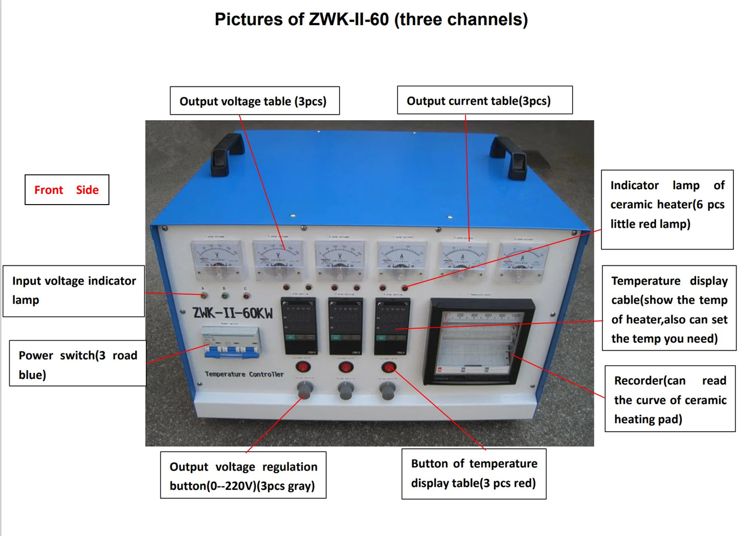 High effective 60KW PWHT heat treatment after welding equipment