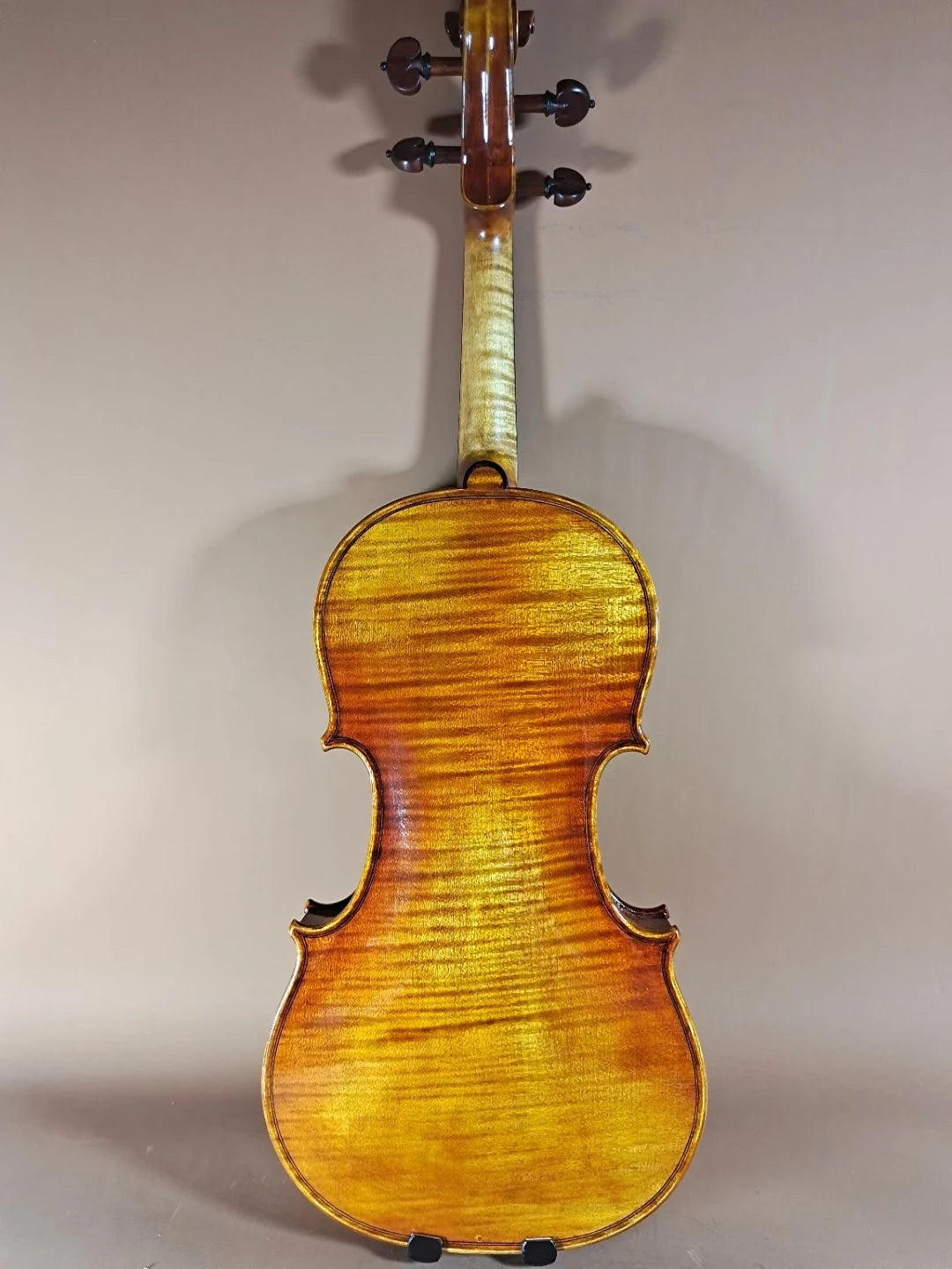 MMOOKA High-end All handmade Italian vintage oily varnish 4/4 Violin Antonio Stradivari violino All-European Spruce Flame Maple Box bow
