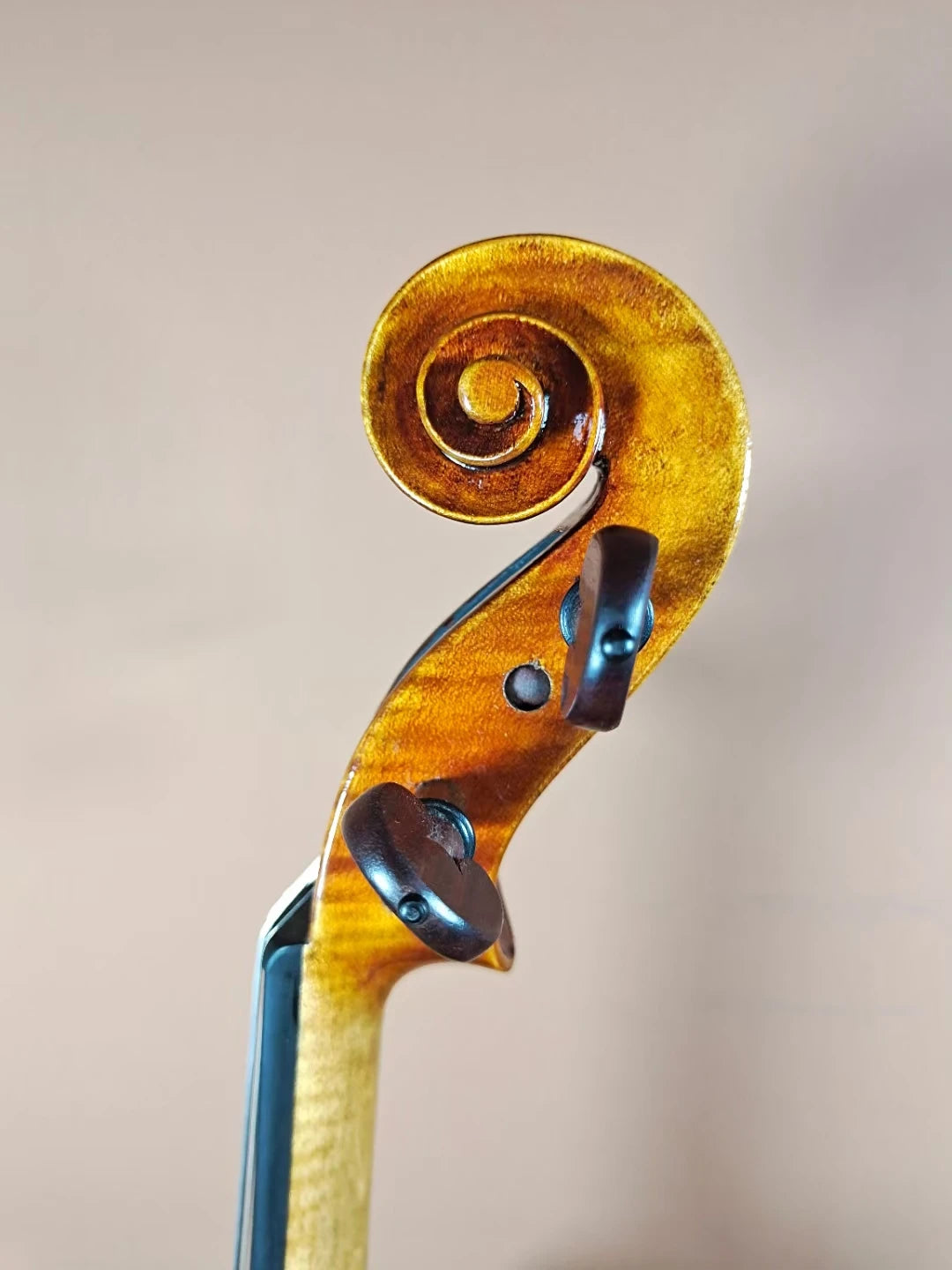 MMOOKA High-end All handmade Italian vintage oily varnish 4/4 Violin Antonio Stradivari violino All-European Spruce Flame Maple Box bow