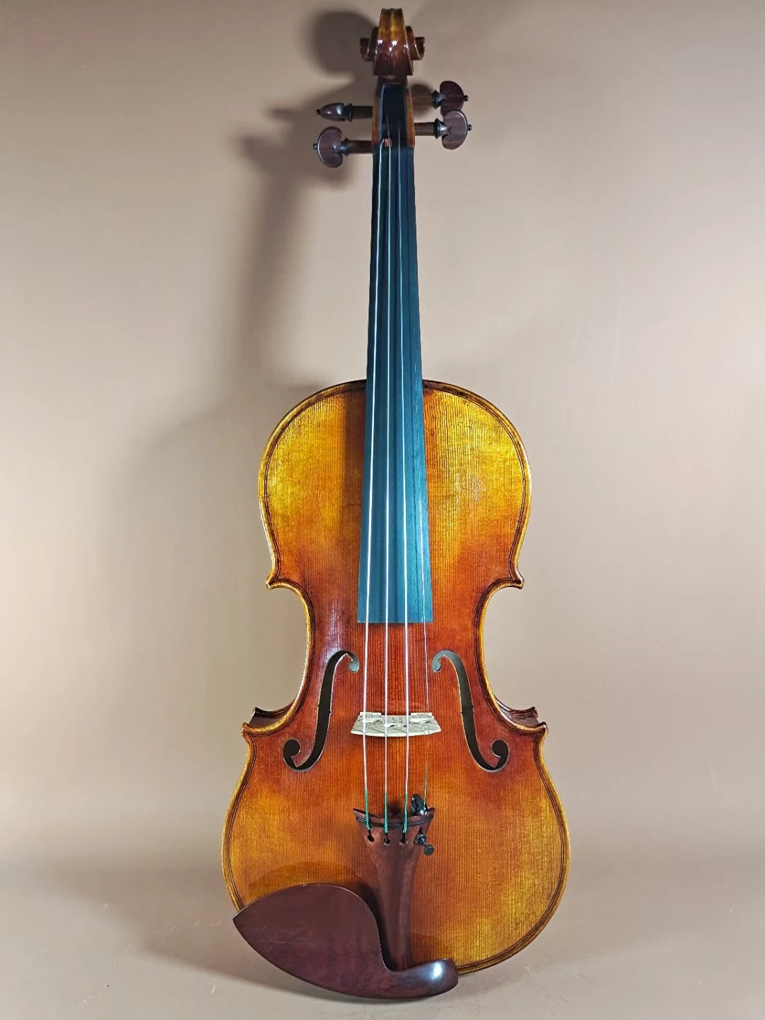 MMOOKA High-end All handmade Italian vintage oily varnish 4/4 Violin Antonio Stradivari violino All-European Spruce Flame Maple Box bow
