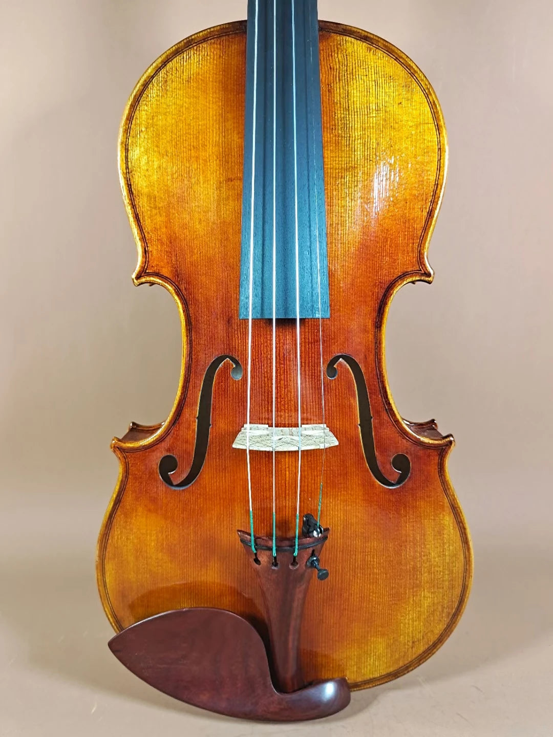 MMOOKA High-end All handmade Italian vintage oily varnish 4/4 Violin Antonio Stradivari violino All-European Spruce Flame Maple Box bow