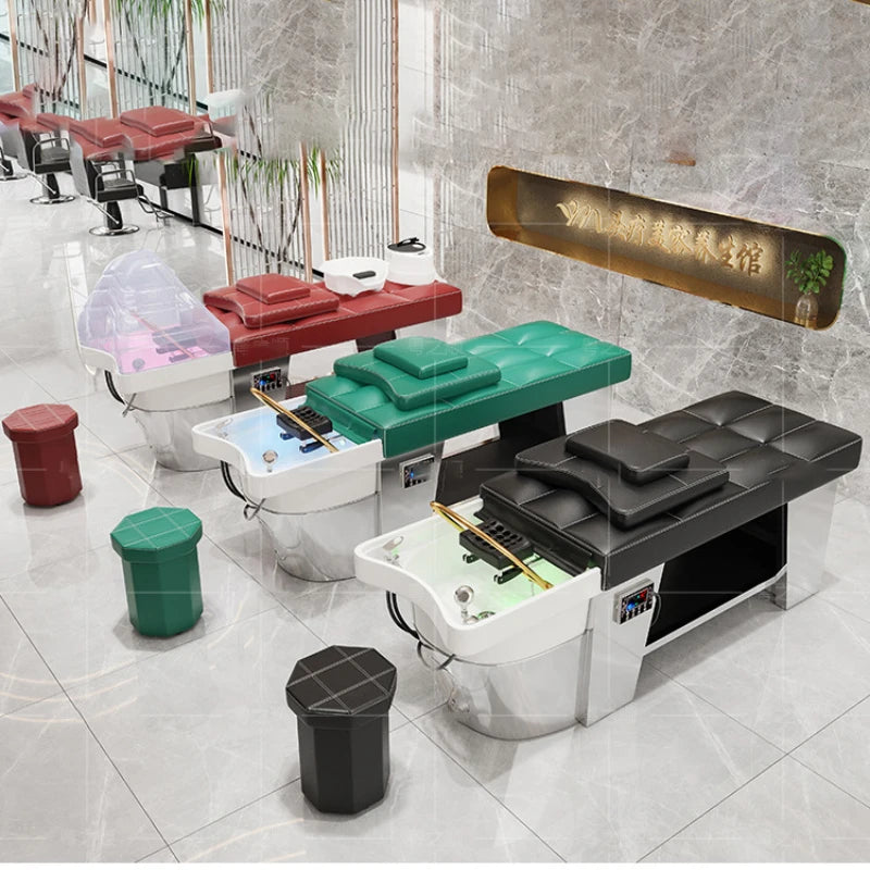 High end hair salon hair wash bed, fully reclined hair salon special Thai style bed, hair wash bed, hairdressing constant
