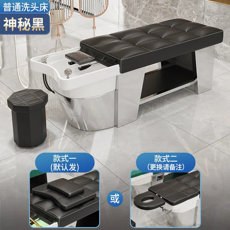 High end hair salon hair wash bed, fully reclined hair salon special Thai style bed, hair wash bed, hairdressing constant