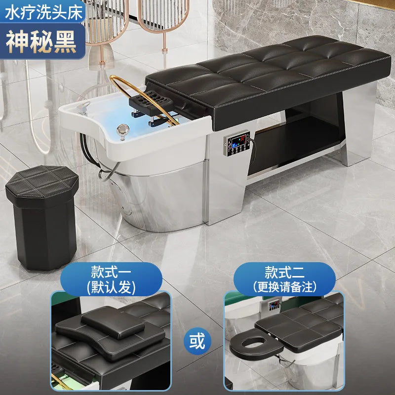 High end hair salon hair wash bed, fully reclined hair salon special Thai style bed, hair wash bed, hairdressing constant