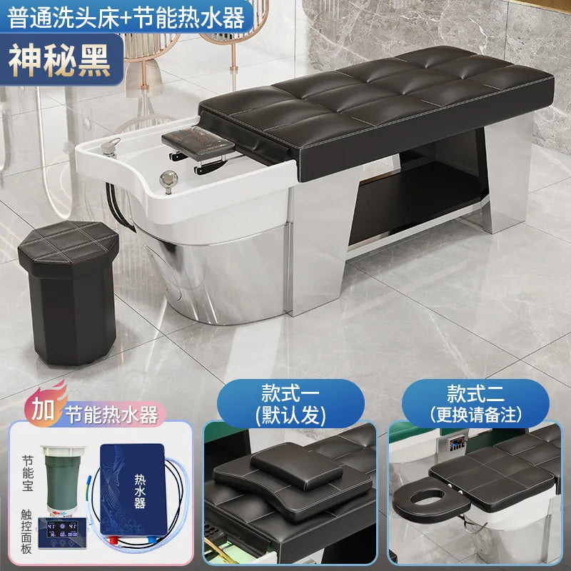 High end hair salon hair wash bed, fully reclined hair salon special Thai style bed, hair wash bed, hairdressing constant