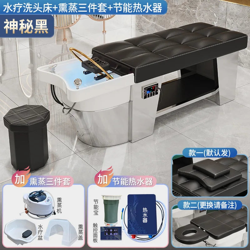 High end hair salon hair wash bed, fully reclined hair salon special Thai style bed, hair wash bed, hairdressing constant