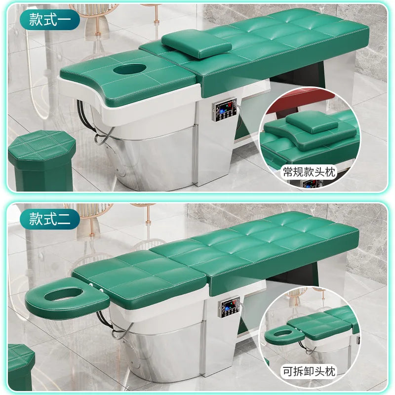 High end hair salon hair wash bed, fully reclined hair salon special Thai style bed, hair wash bed, hairdressing constant
