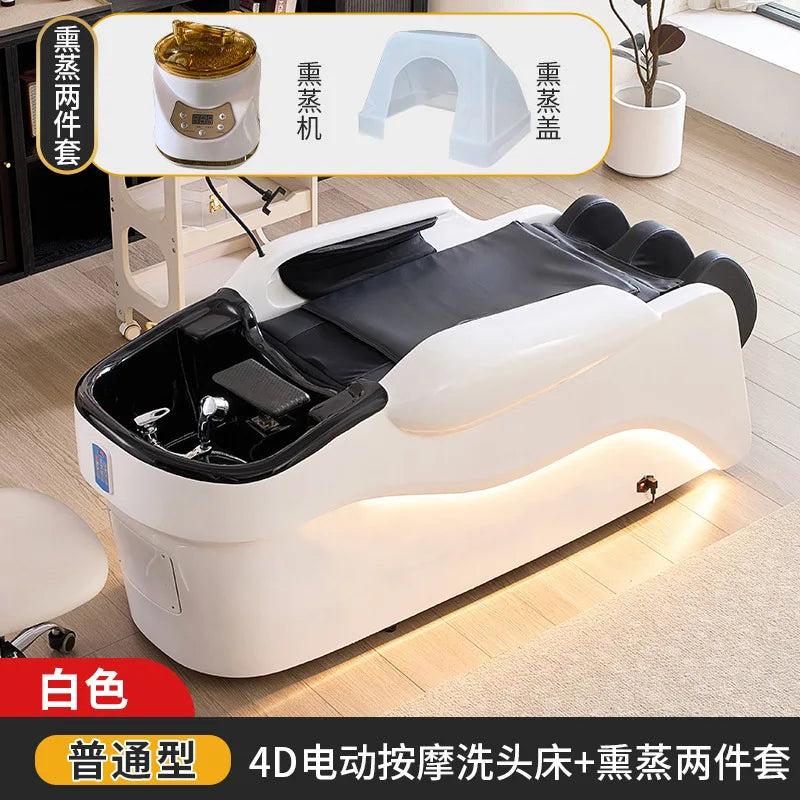 High end multifunctional luxury fully automatic first-class space cabin intelligent electric massage and hair washing bed