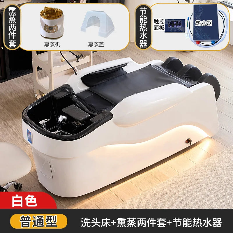 High end multifunctional luxury fully automatic first-class space cabin intelligent electric massage and hair washing bed