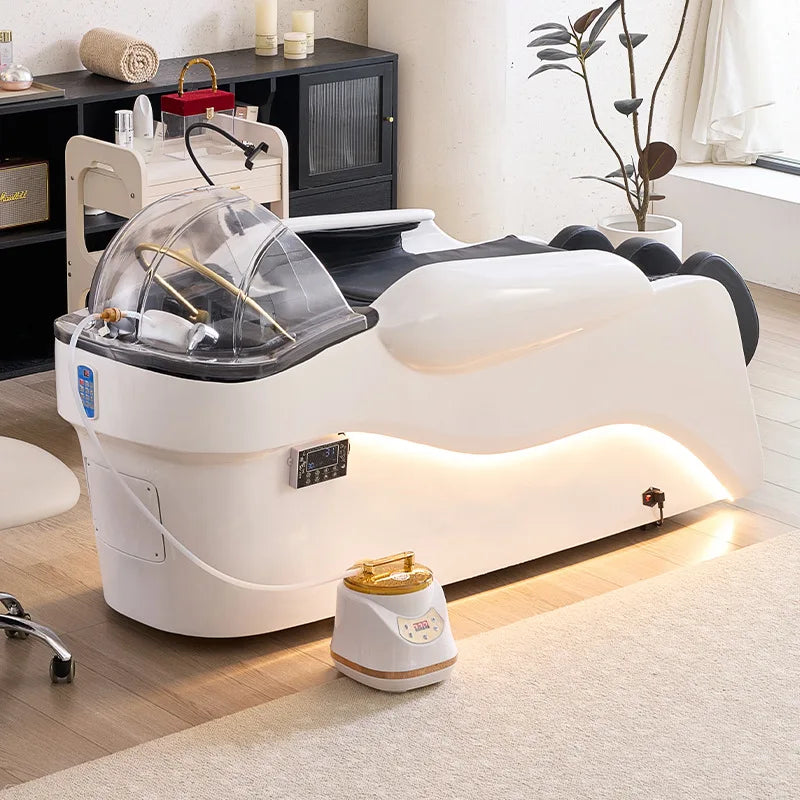 High end multifunctional luxury fully automatic first-class space cabin intelligent electric massage and hair washing bed