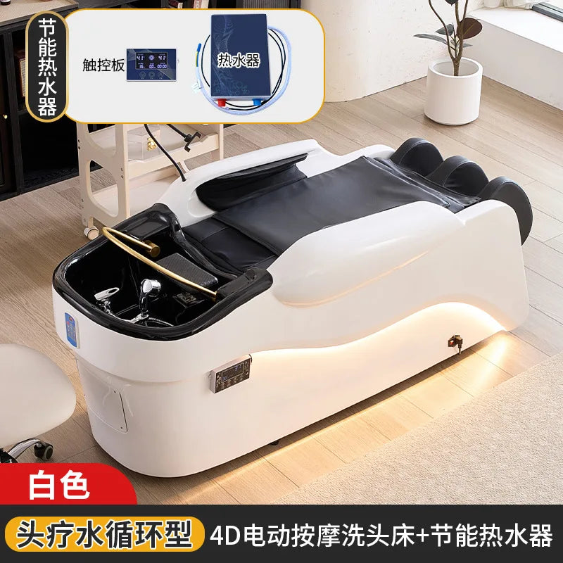 High end multifunctional luxury fully automatic first-class space cabin intelligent electric massage and hair washing bed