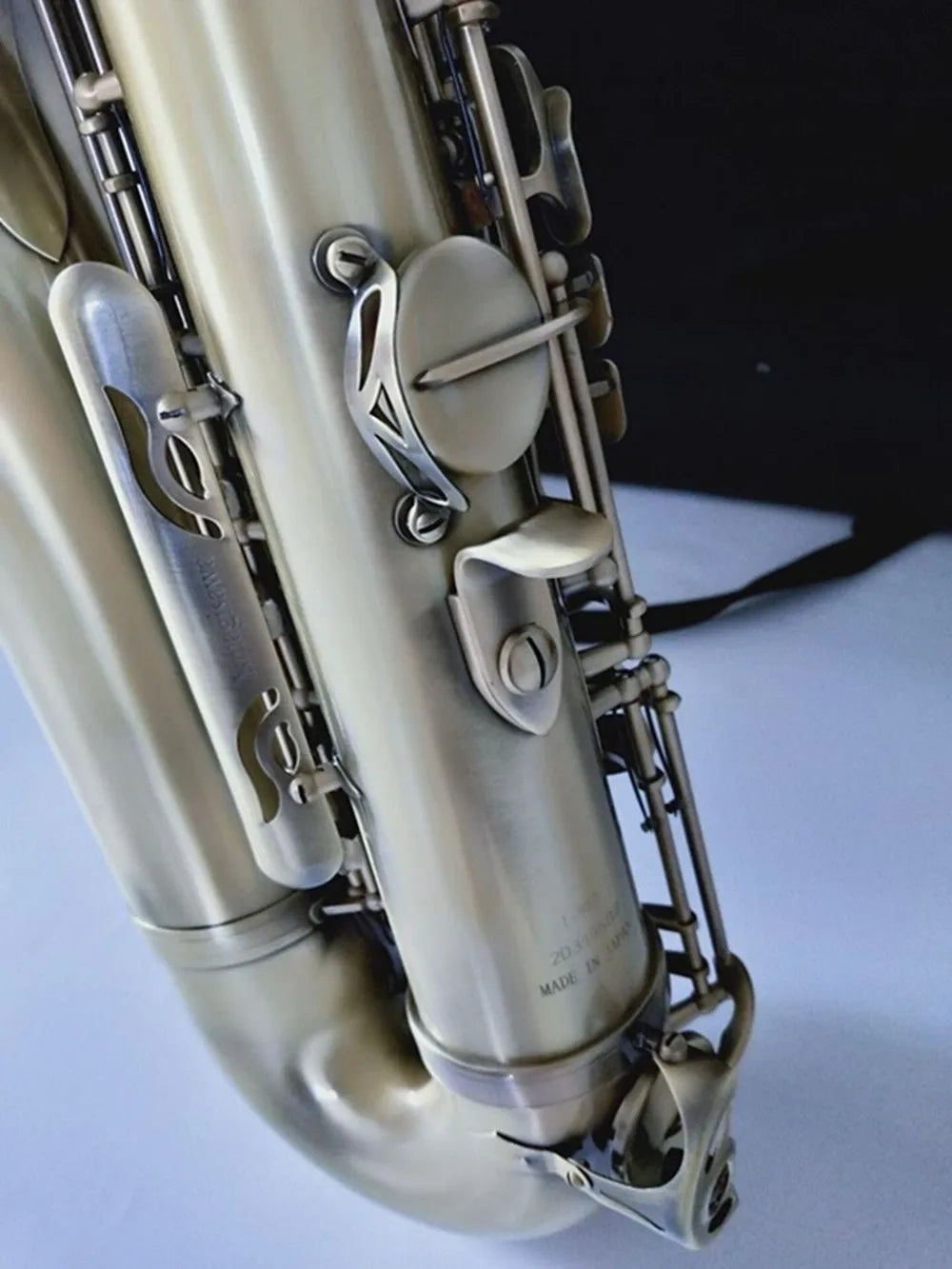 High quality Bb Tenor Saxophone Brass T-901 Music Instrument Matte Antique Copper Abalone Shell Button With Mouthpiece
