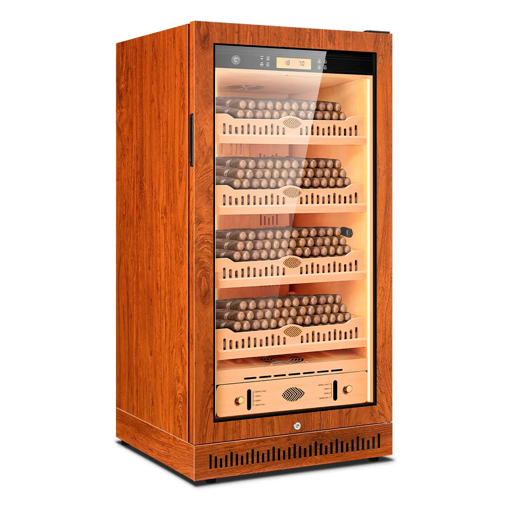 High-quality Cigar Humidor Intelligent Control Temperature Humidity Frequency Conversion No Noise Embedded Cooler Cigar Cabinet