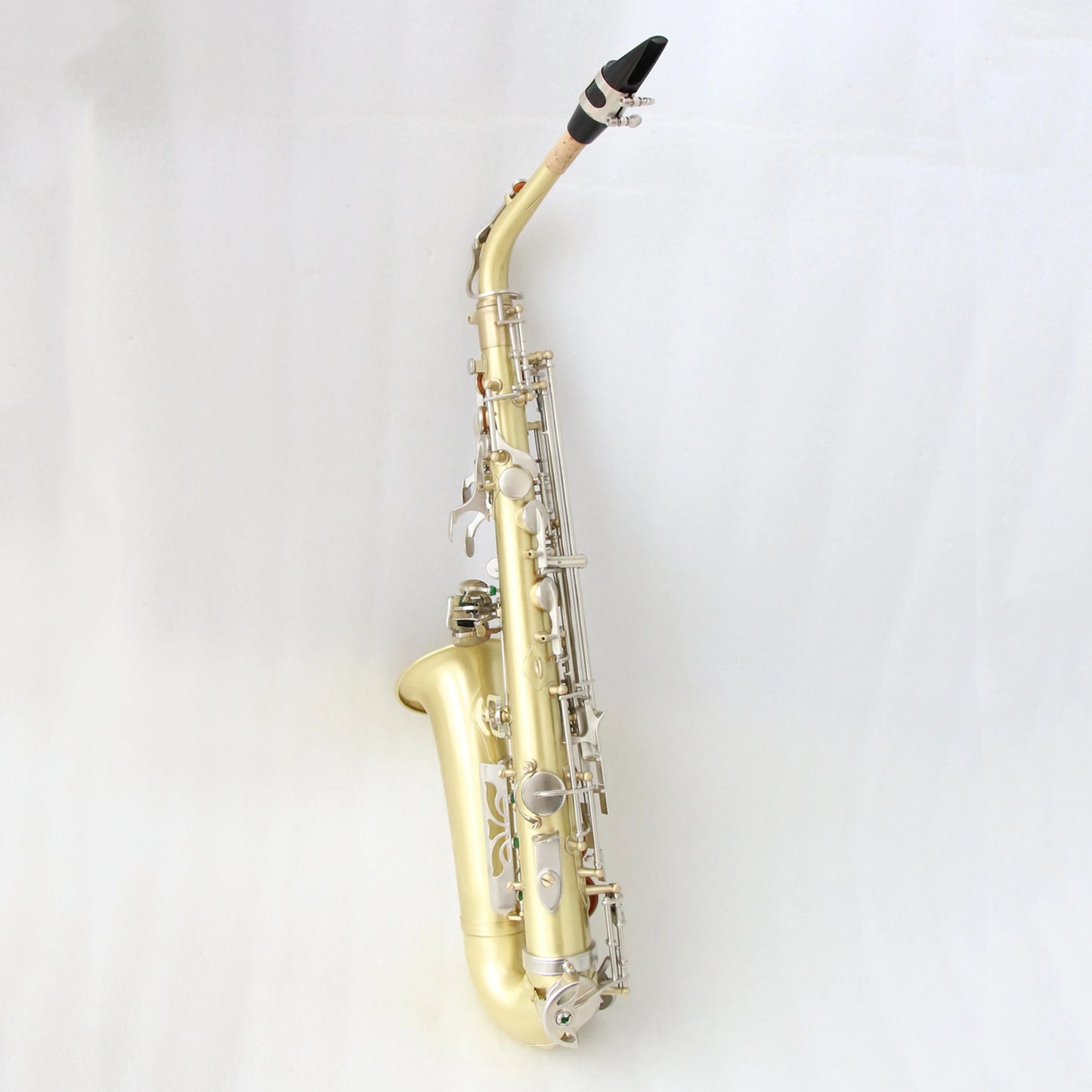 High quality alto saxophone Cheap Eb Saxophone Gold Brush Body, Nickel Brush Keys professional saxophone alto