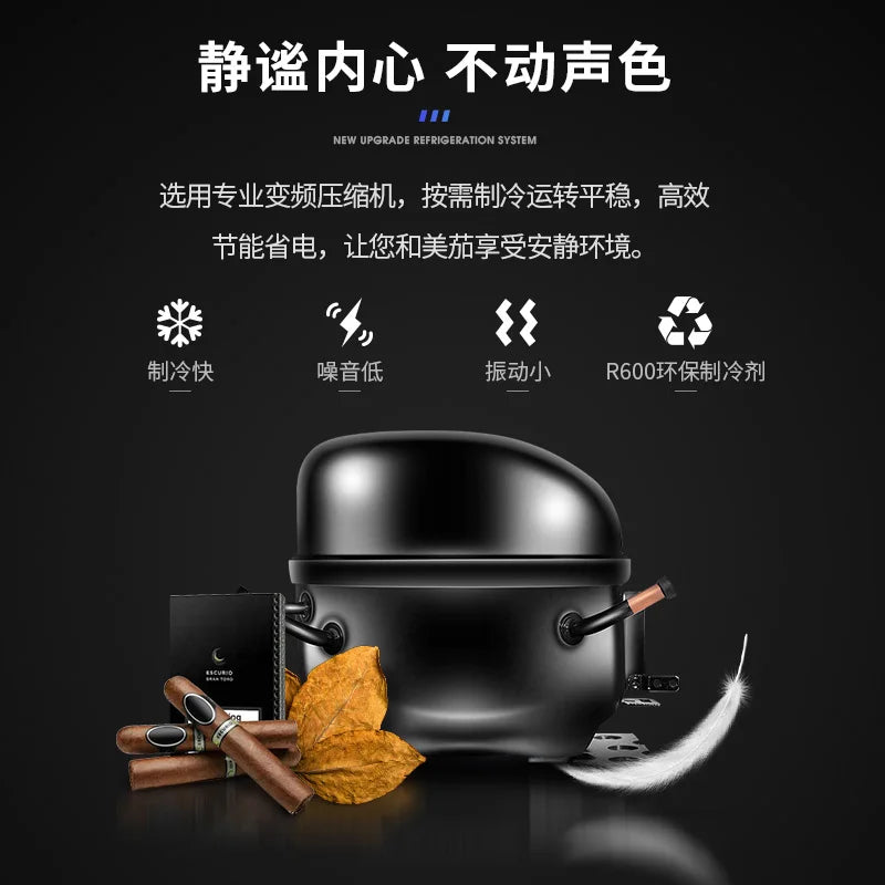 High quality cigar cabinet humidor led light humidor Cooler humidor led light humidor Cooler Humidor Cabinet Cigar Cooler FK-28C