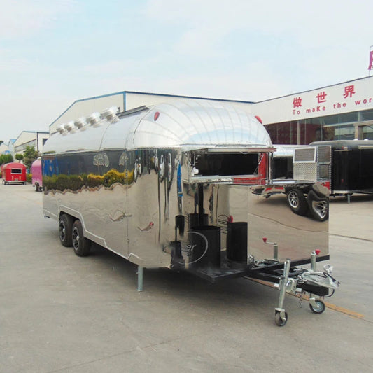 High quality outdoor metal store mobile food truck trailer for sale