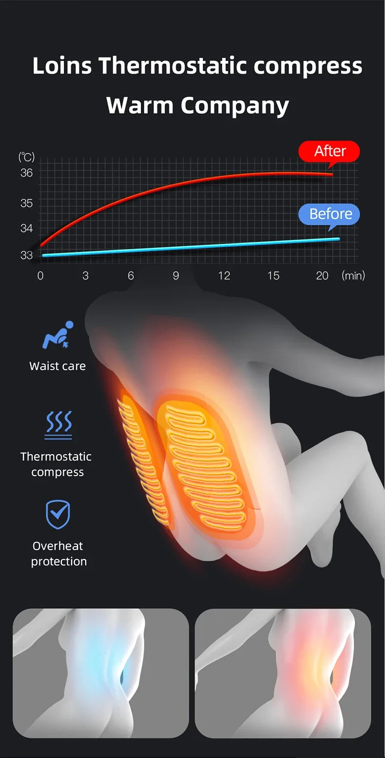 Home Luxury Full Body Electric AI Smart Heat Recliner Thai Stretch 3D Robot Hand SL Track Zero Gravity Shiatsu 4D Massage Chair