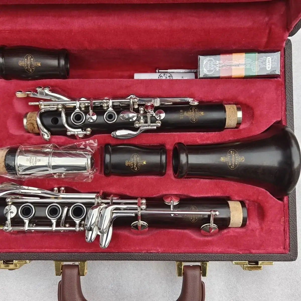 MMOOKA Hot Sale Clarinet Instrument R13 Ebony Built-in Copper Hoop 17 Key Clarinet