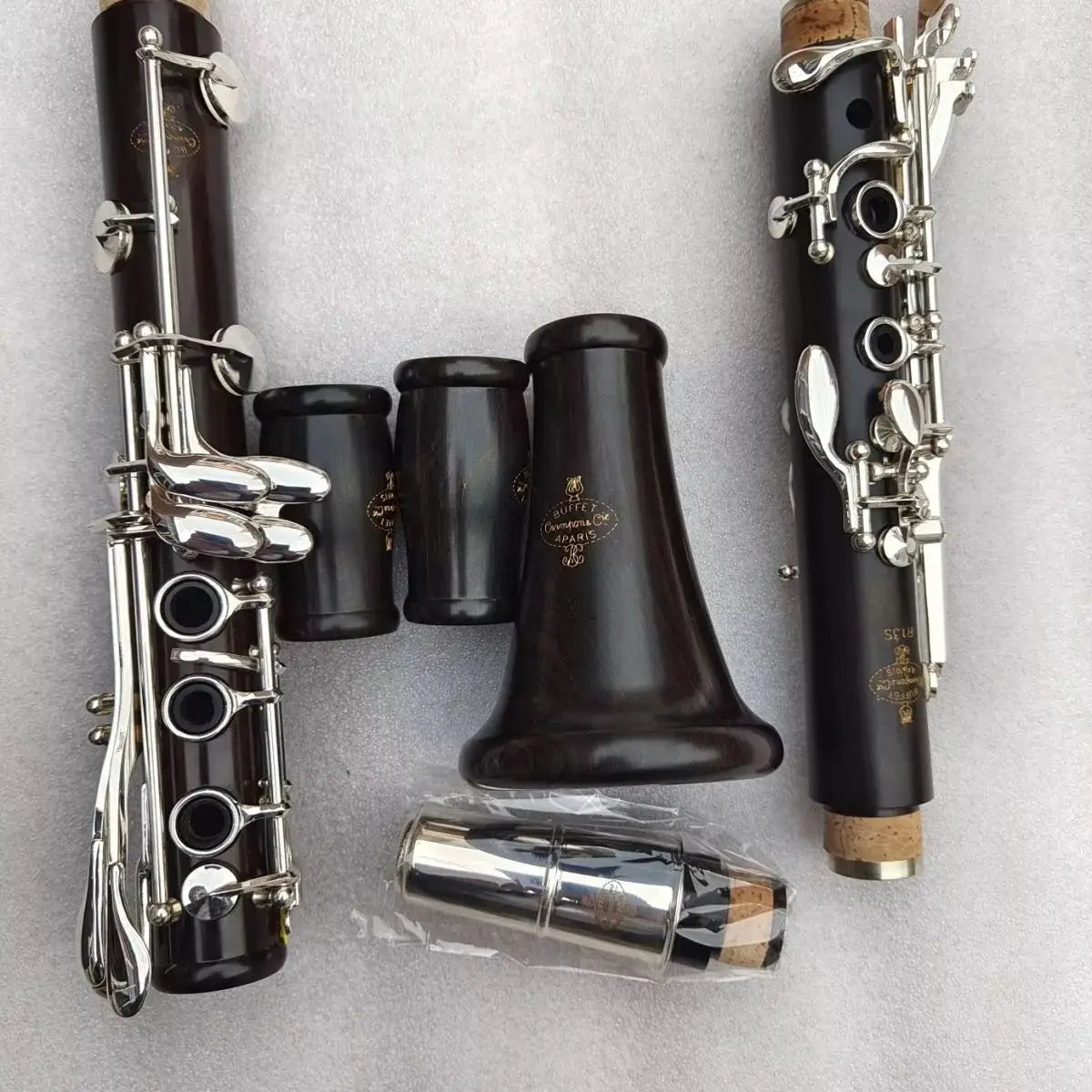 MMOOKA Hot Sale Clarinet Instrument R13 Ebony Built-in Copper Hoop 17 Key Clarinet