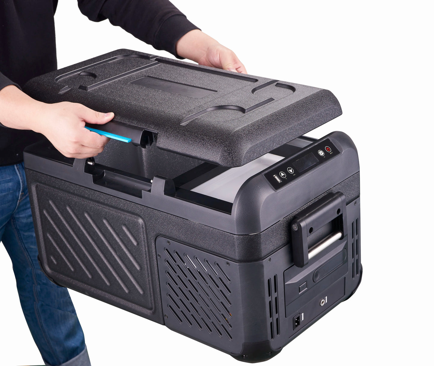 Hot Sell MIni Car Fridge 18L Car Freezer Solar Chest Freezer Portable Refrigerator for Camping