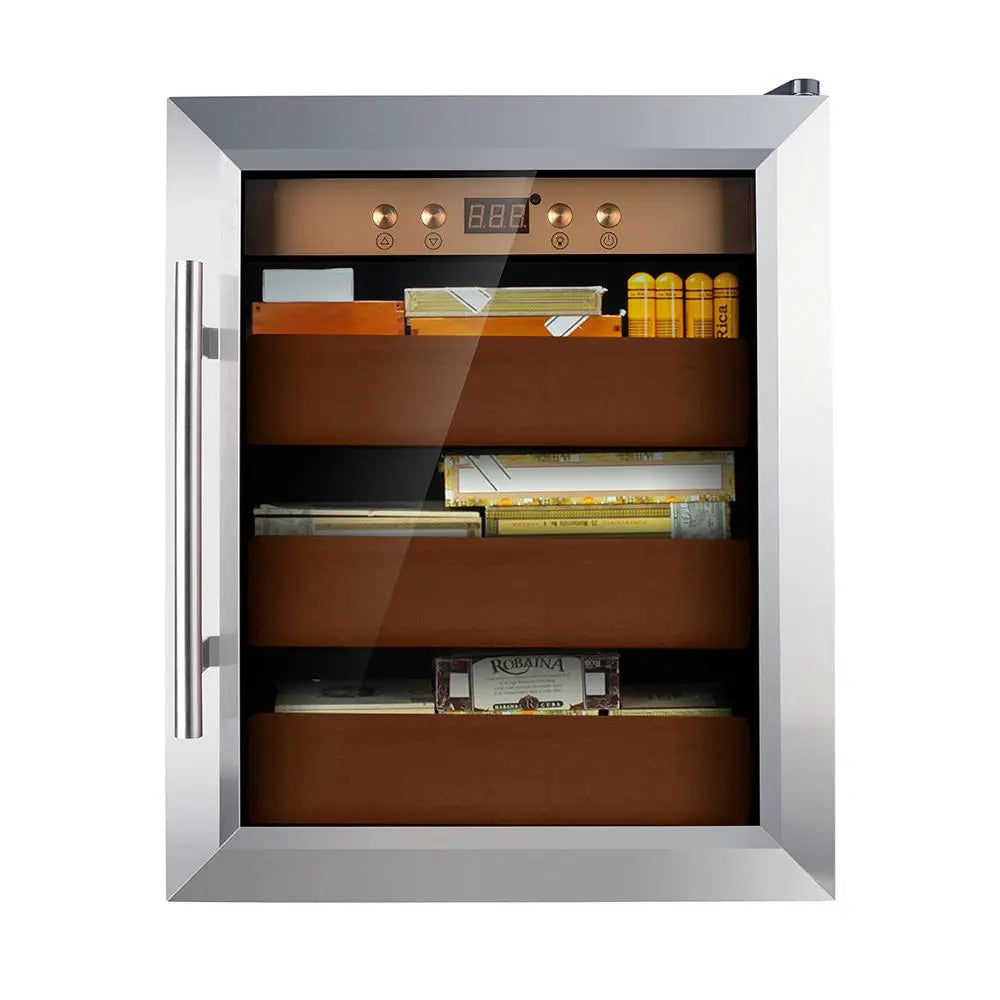 Hot sale freestanding big compressor cooling electric humidor for cigars