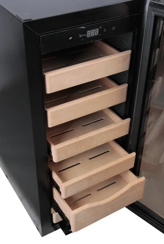 Hot sale freestanding big compressor cooling electric humidor for cigars