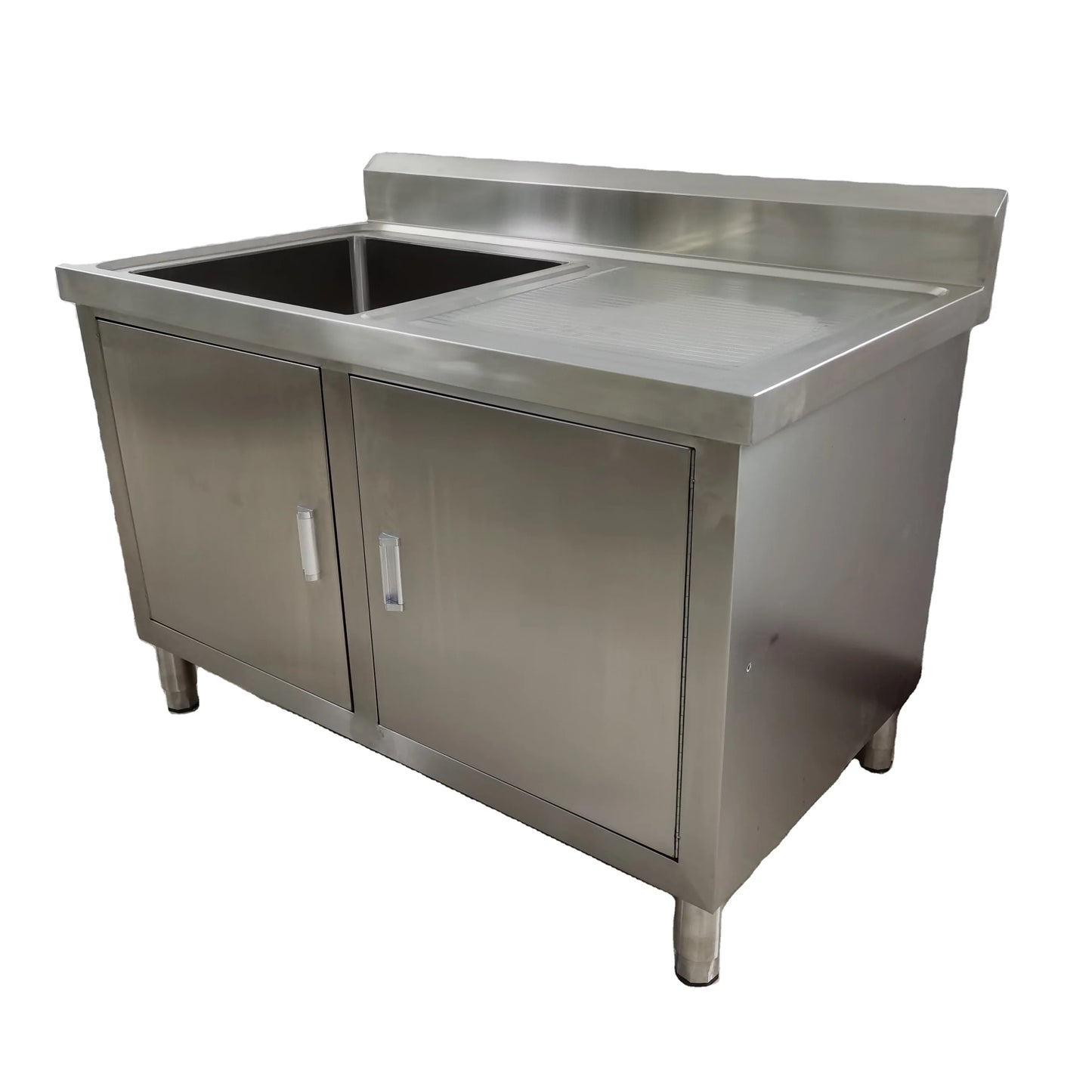 Hot sales stainless steel sink table Wash Sink with Cabinet trade assurance supplier