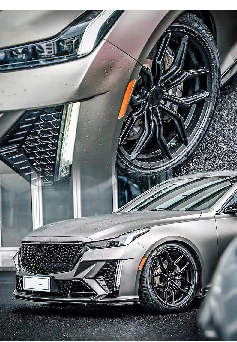 Hot selling front and rear 17 18 inch 5 hole spray plated silver aluminum alloy wheels