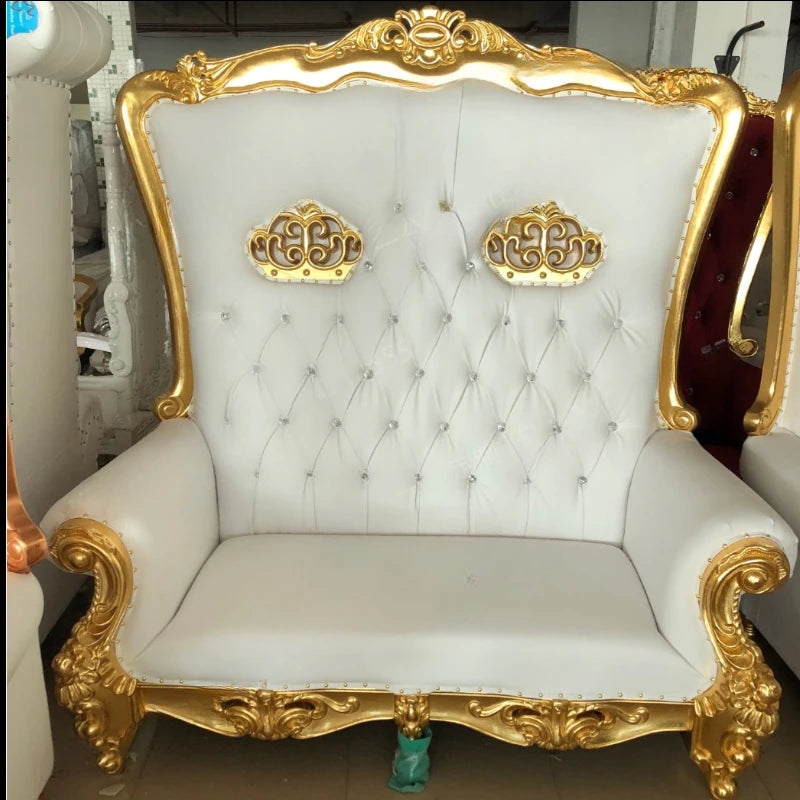 Hotel clubhouse photography studio single person sofa chair tiger head dragon head gold foil decorative chair