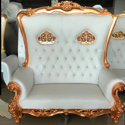 Hotel clubhouse photography studio single person sofa chair tiger head dragon head gold foil decorative chair