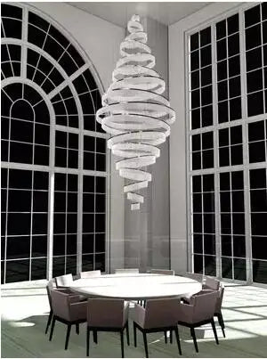 Hotel lobby crystal chandelier duplex building sales office beauty salon art exhibition hall luxury villa model chandelier