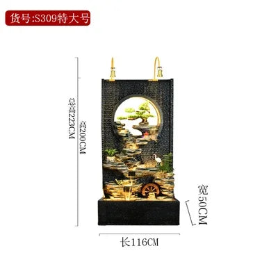 Hotel villa courtyard decoration water feature wall/floor fountain/Rockery and flowing water landscape water curtain wall