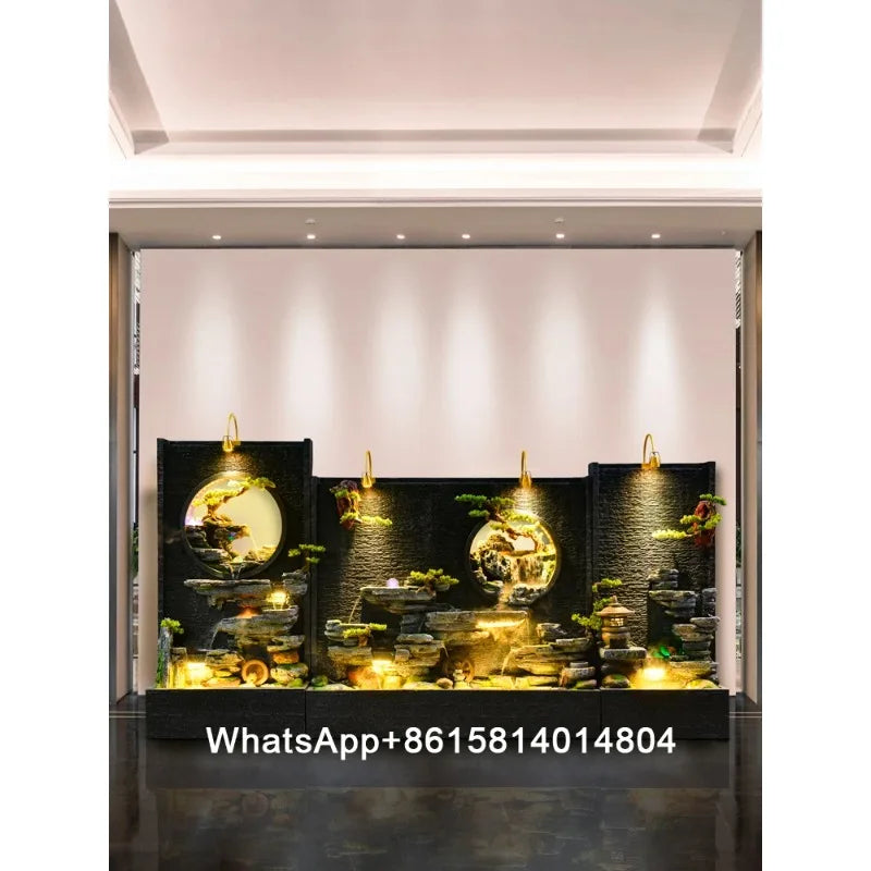 Hotel villa courtyard decoration water feature wall/floor fountain/Rockery and flowing water landscape water curtain wall