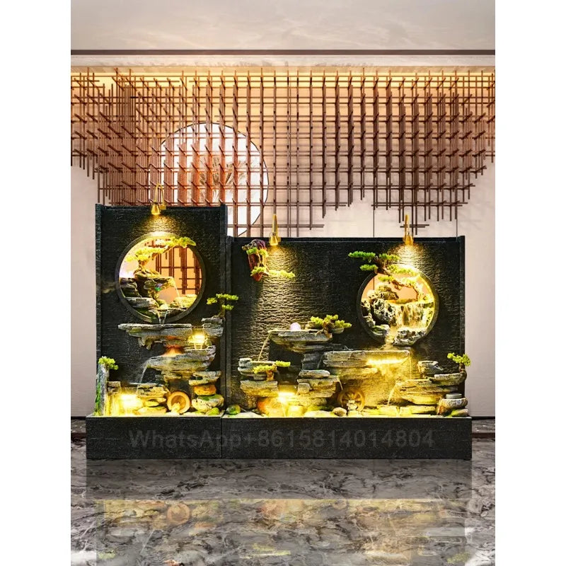 Hotel villa courtyard decoration water feature wall/floor fountain/Rockery and flowing water landscape water curtain wall