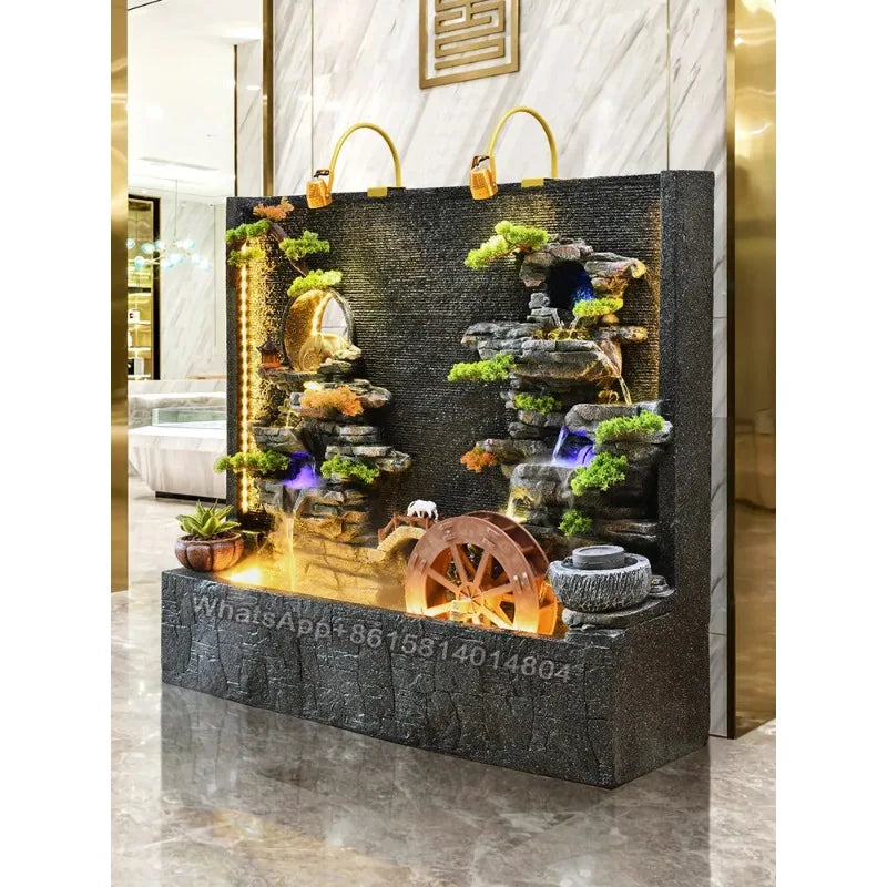 Hotel villa courtyard decoration water feature wall/floor fountain/Rockery and flowing water landscape water curtain wall