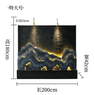 Hotel villa courtyard decoration water feature wall/floor fountain/Rockery and flowing water landscape water curtain wall