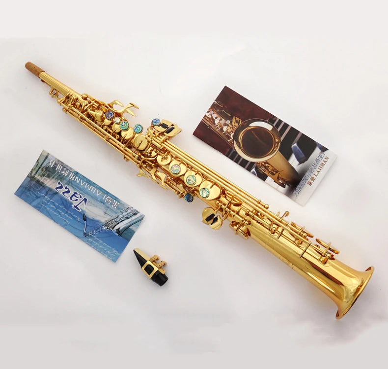 MMOOKA Hotsale Saxophone LMS-500S professional Straight Chinese good quality sax Wind Instrument Soprano Saxophone