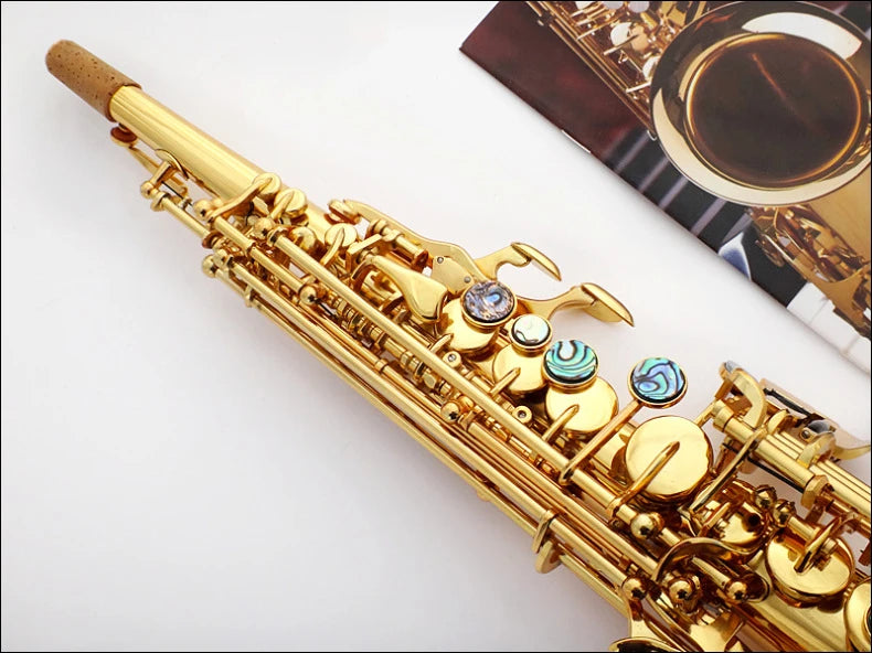 MMOOKA Hotsale Saxophone LMS-500S professional Straight Chinese good quality sax Wind Instrument Soprano Saxophone