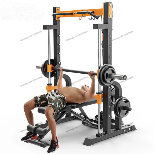 Household Fitness Gantry Multifunctional Fitness Equipment Deep Squat Push Frame Comprehensive Training Device Combination