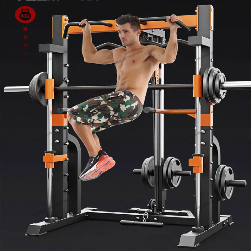 Household Fitness Gantry Multifunctional Fitness Equipment Deep Squat Push Frame Comprehensive Training Device Combination