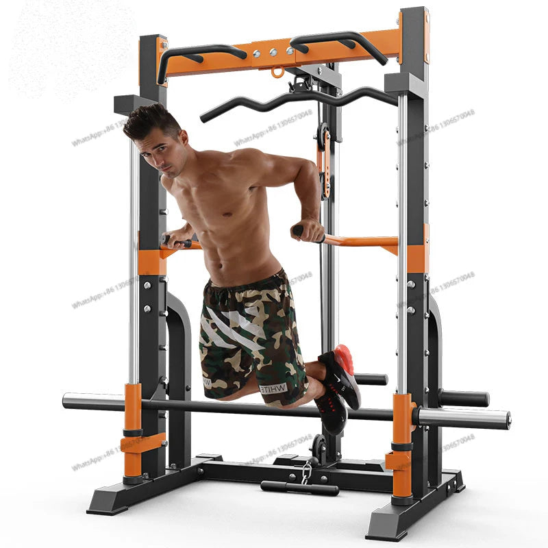 Household Fitness Gantry Multifunctional Fitness Equipment Deep Squat Push Frame Comprehensive Training Device Combination