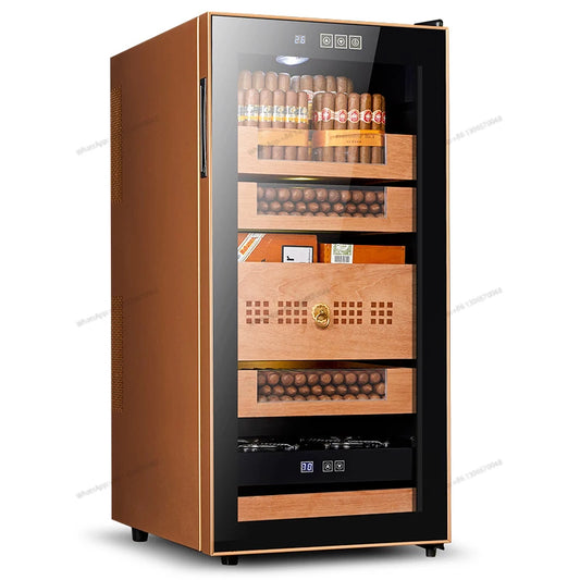Household Smart Cigar Cabinet Electronic Constant Temperature and Humidity Household Small Cedar Wood Humidity Control