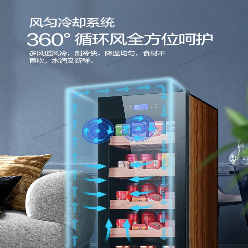 Household cold storage and constant temperature red wine cabinet, refrigerator, ice bar, living room, household beverage and cig